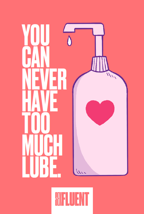 You can never have too much lube postcard